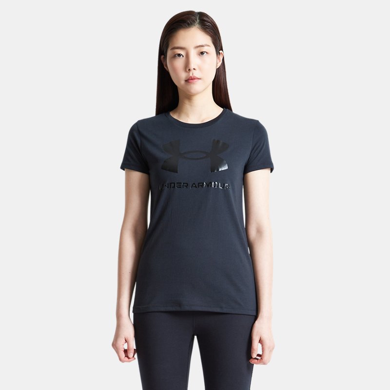 Tee-shirt à manches courtes Under Armour Sportstyle Graphic pour femme Noir / Noir XS